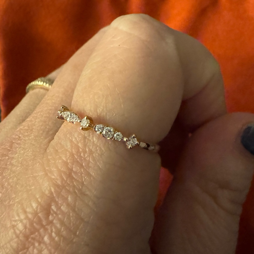 Bony Levy Rose Gold and Diamond Ring - Picture 2 of 3